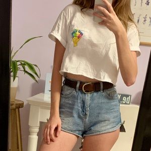 cropped urban outfitters t shirt